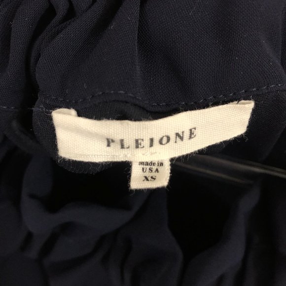 Pleione Off Shoulder Navy Blue Dress XS - Picture 6 of 8